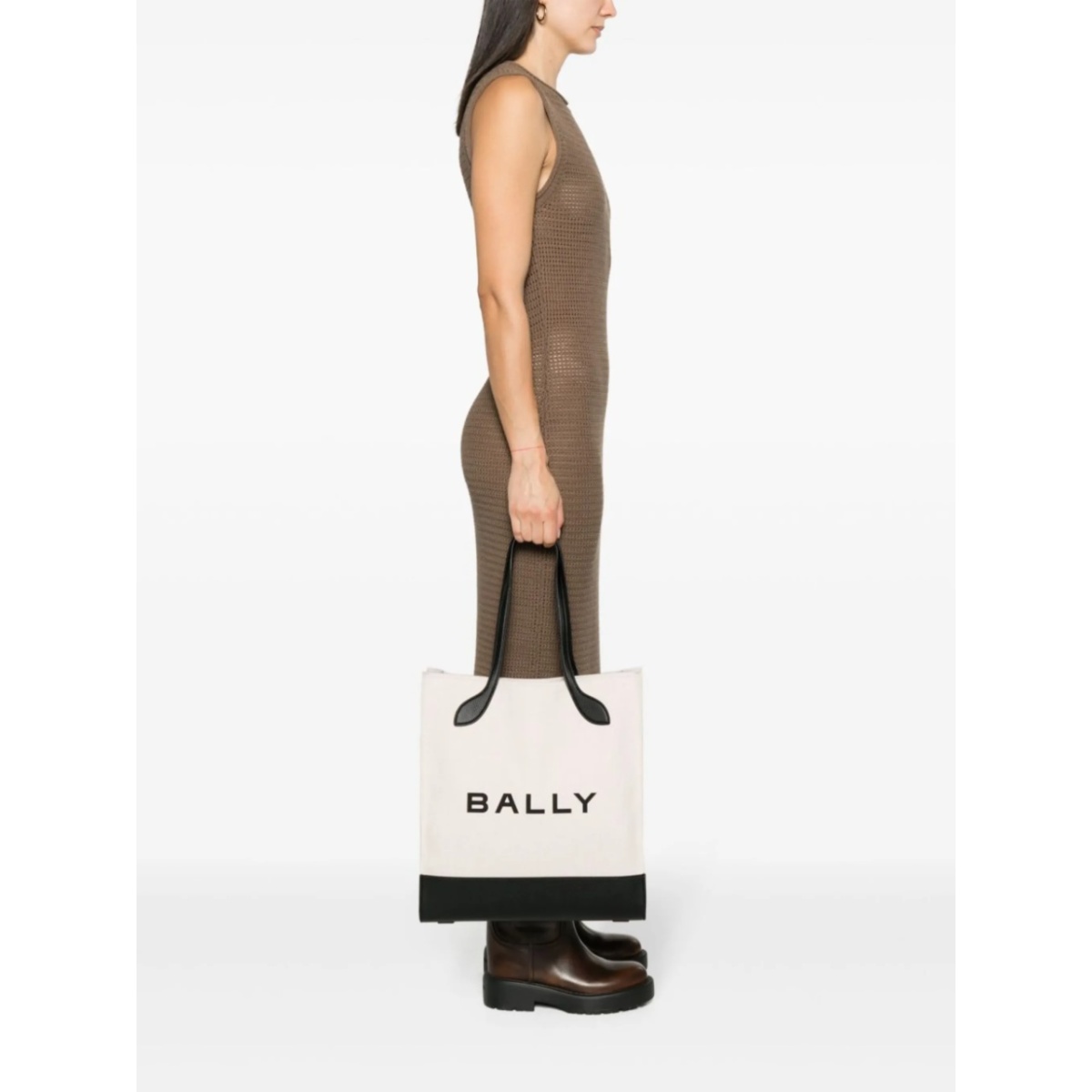 logo print tote bag - Img 2