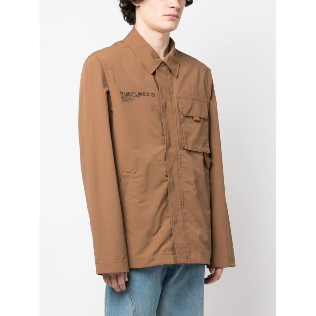 logo-print utility jacket - Img 3