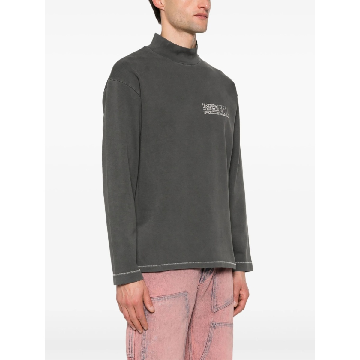 logo-printed longsleeved T-shirt - Img 3
