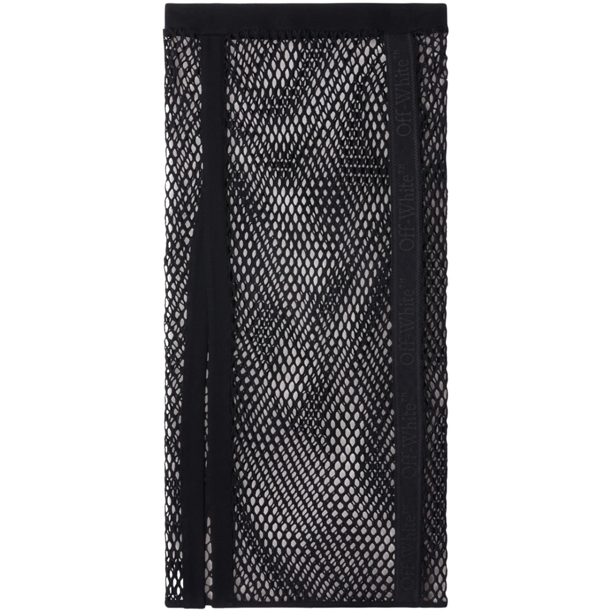 logo-tape mesh skirt