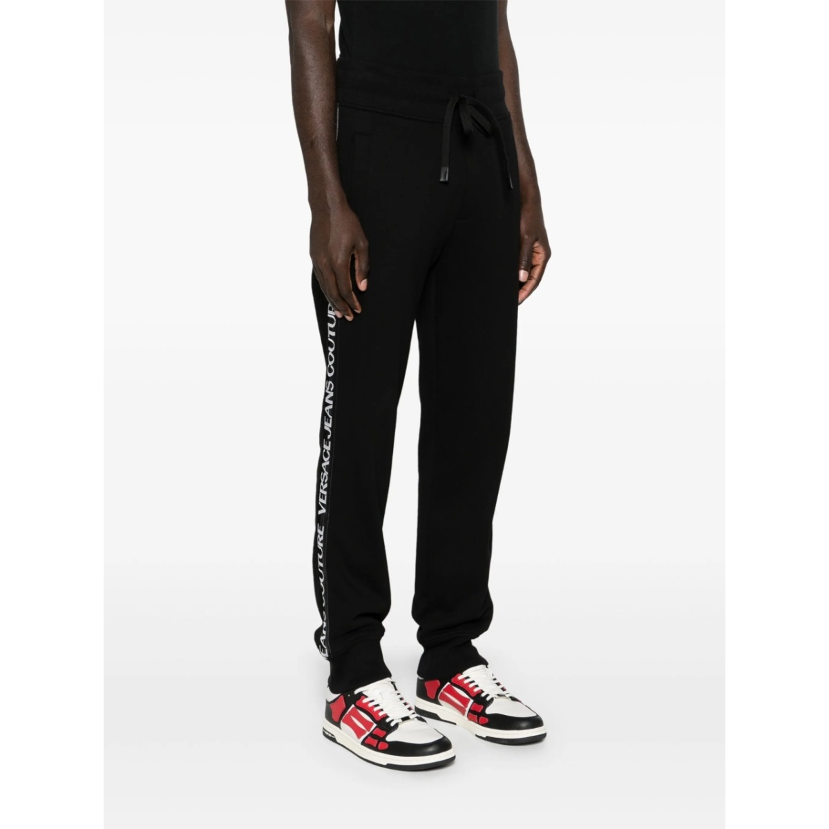 logo-trim cotton track pants - Img 3