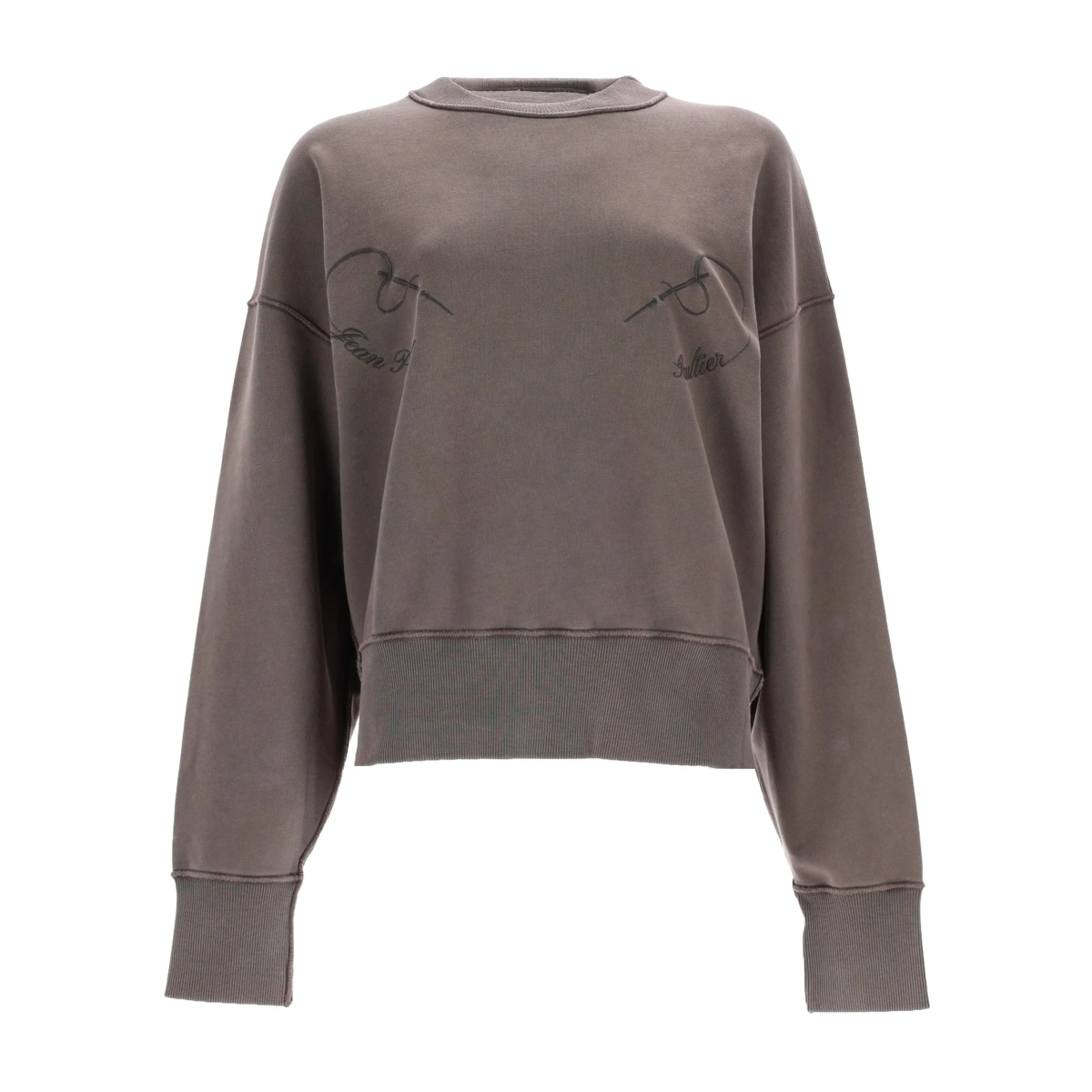 long-sleeve embroidered sweatshirt - Img 2