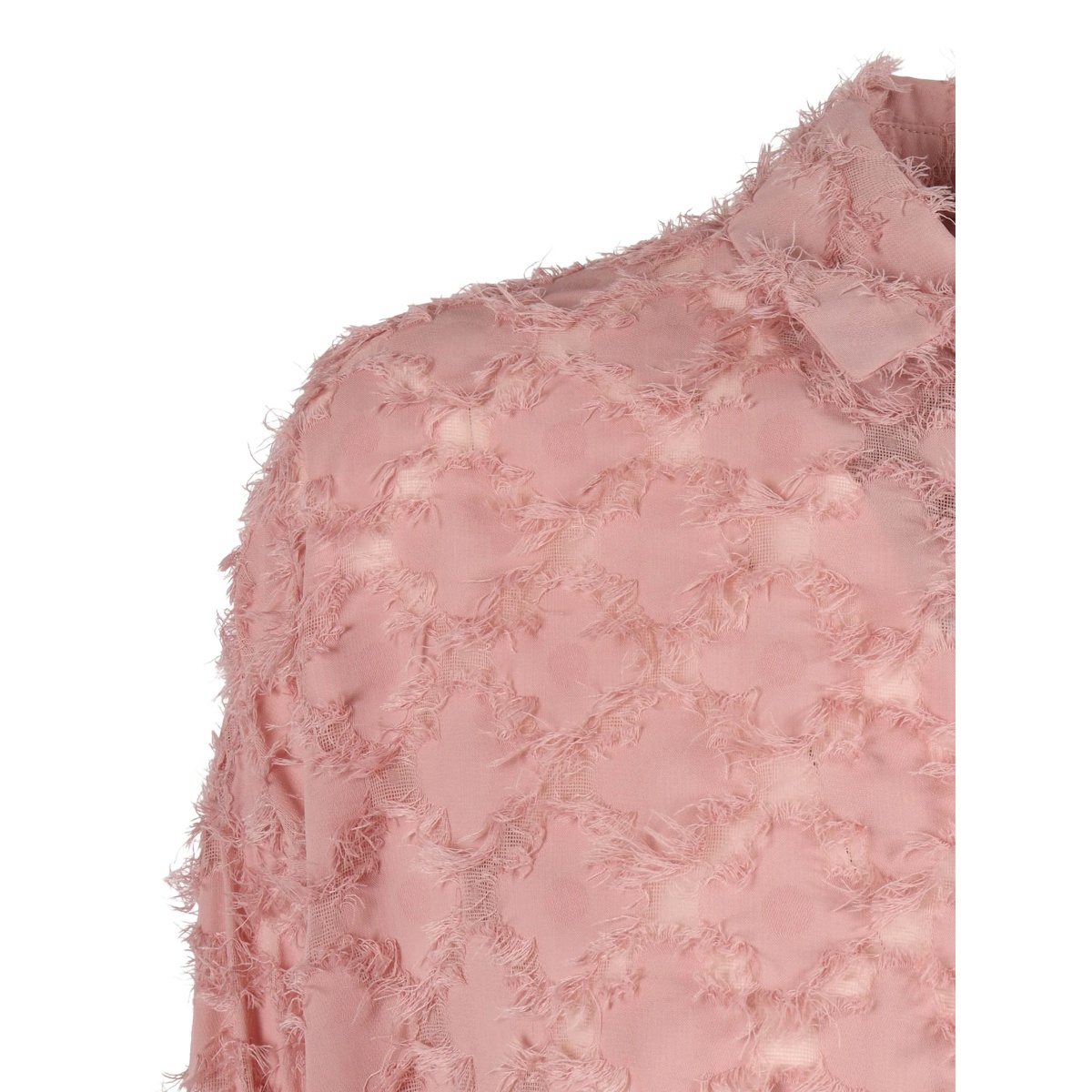 long-sleeved frayed shirt - Img 3
