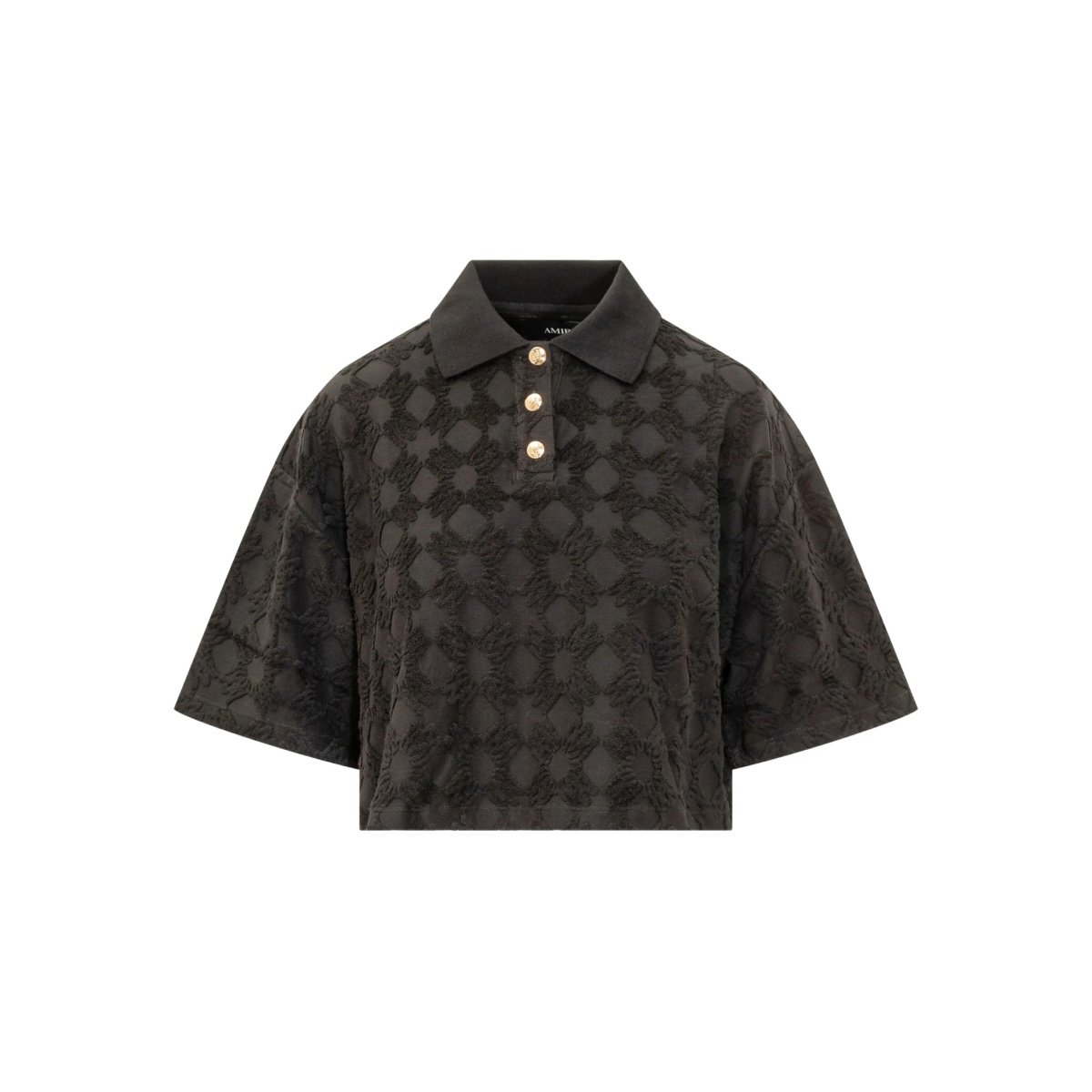 MA Quad textured-pattern polo shirt