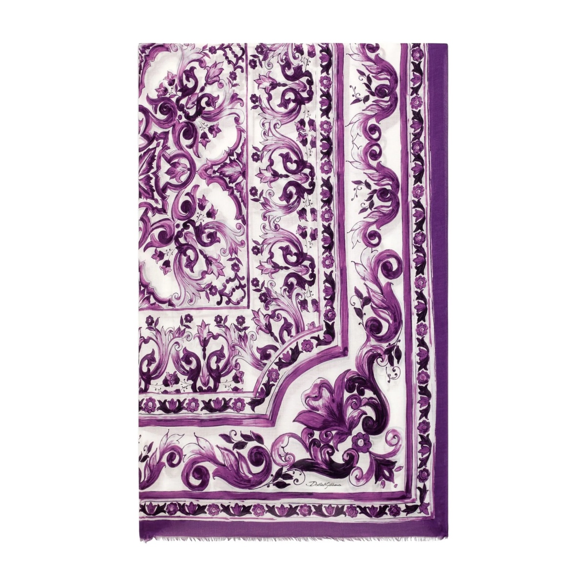 Majolica-print scarf