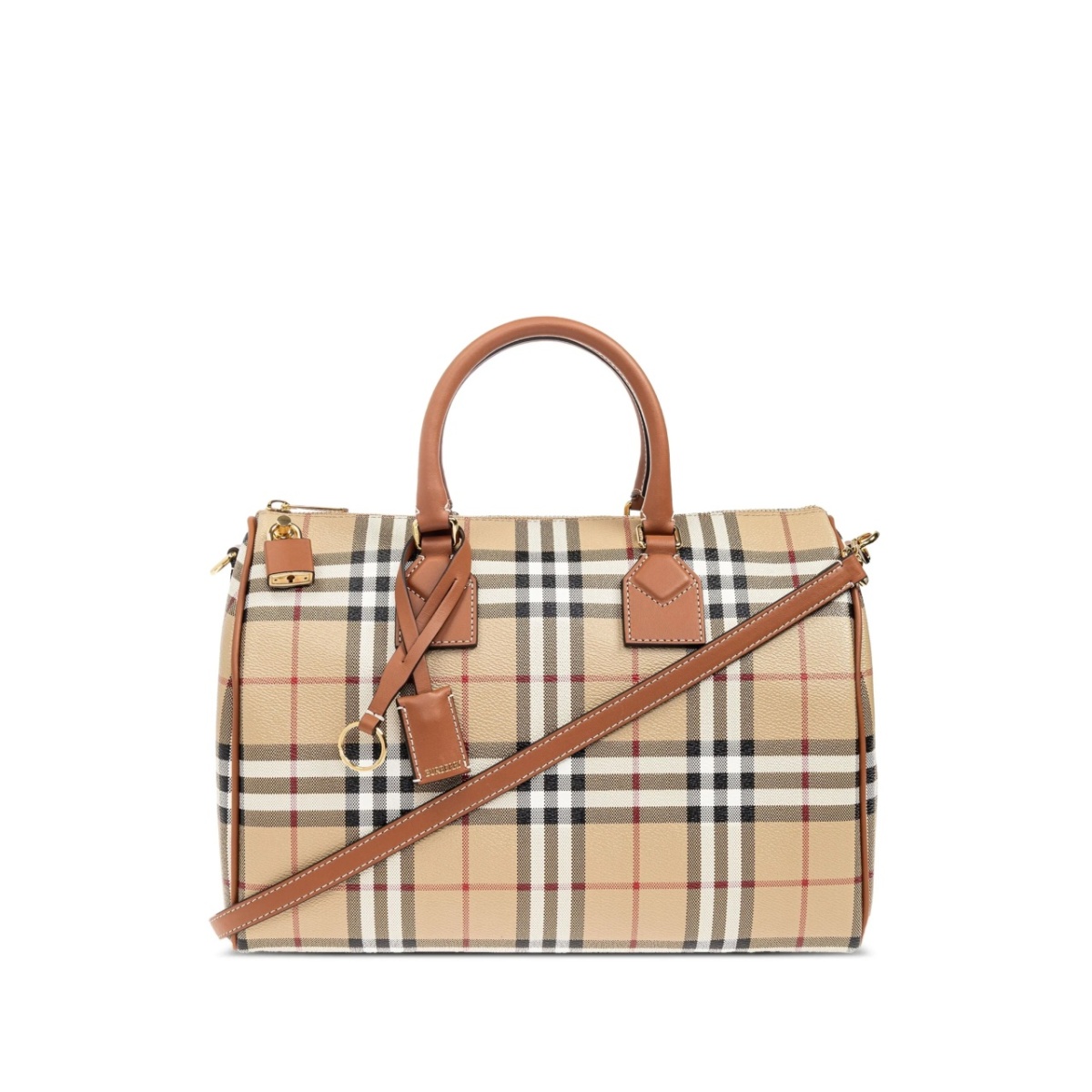medium Check satchel bag