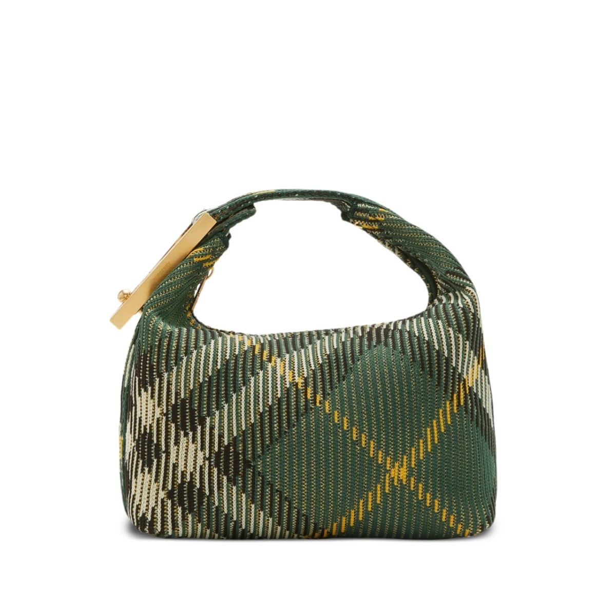 medium Peg check-pattern shoulder bag