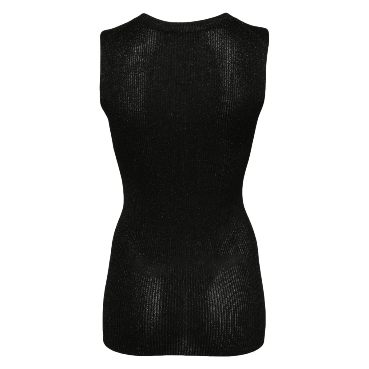 metallic-thread ribbed tank top - Img 2