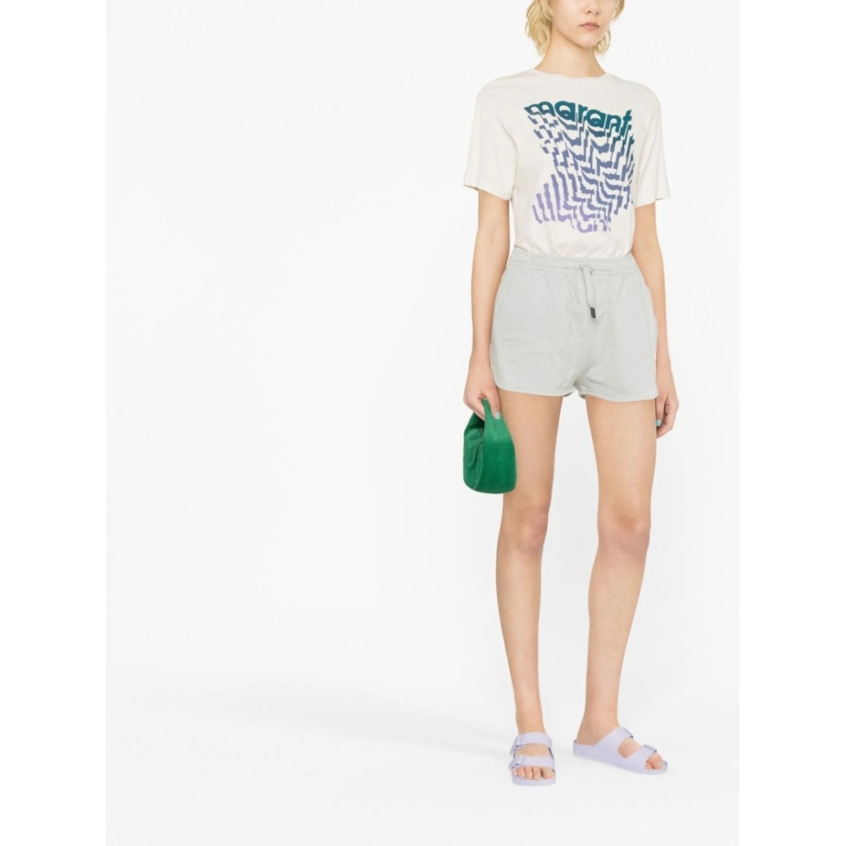Mifa logo-print track shorts - Img 2