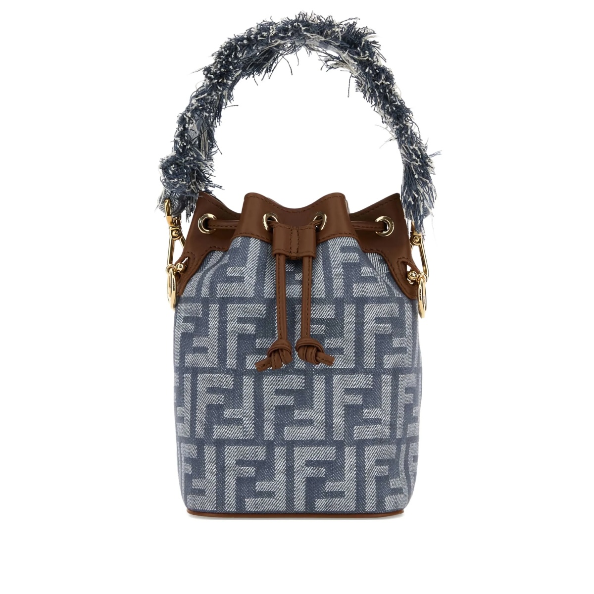 mini Mon Tresor FF logo bucket bag