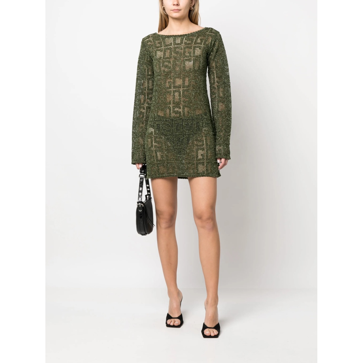 monogram-knit minidress - Img 2