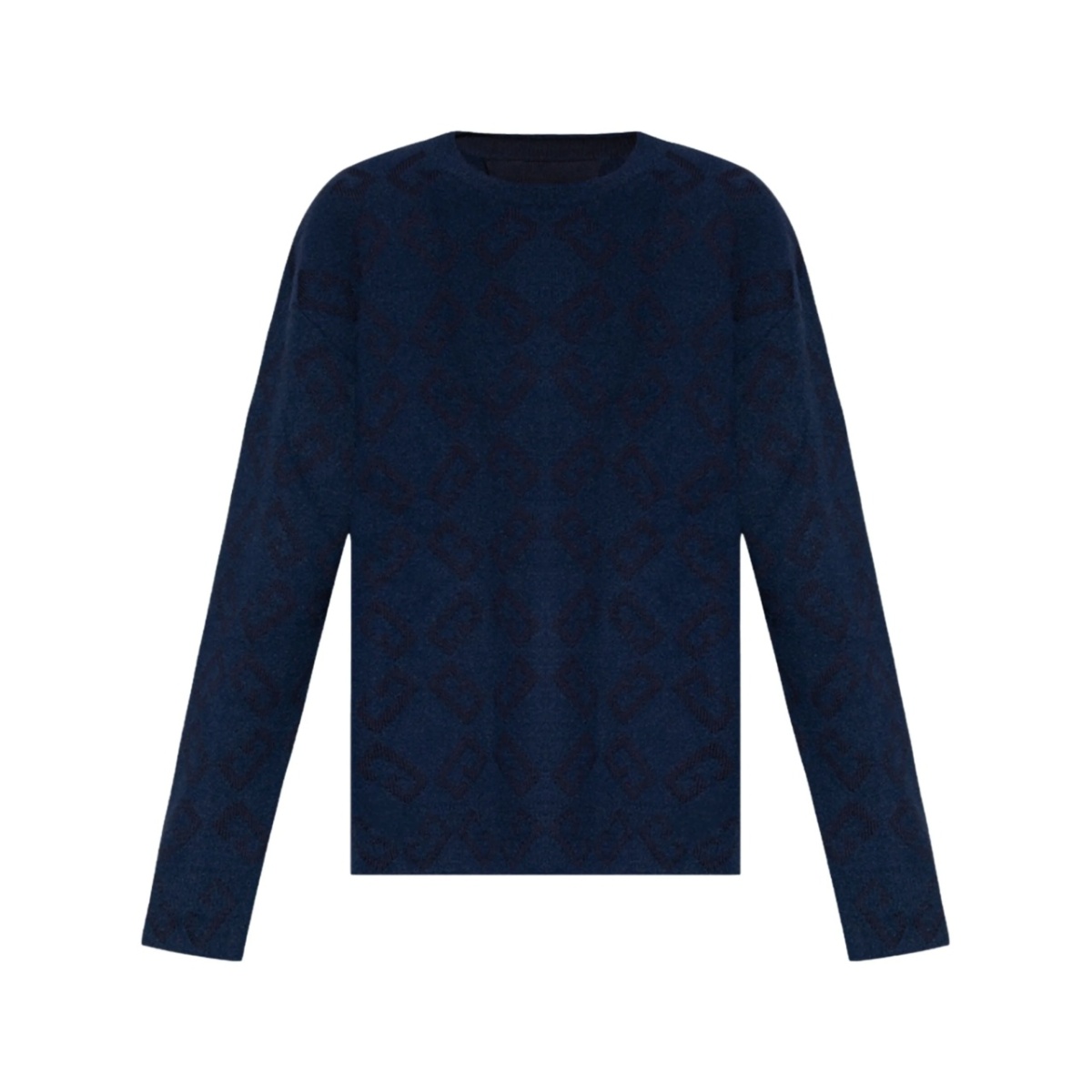 monogram-pattern jumper
