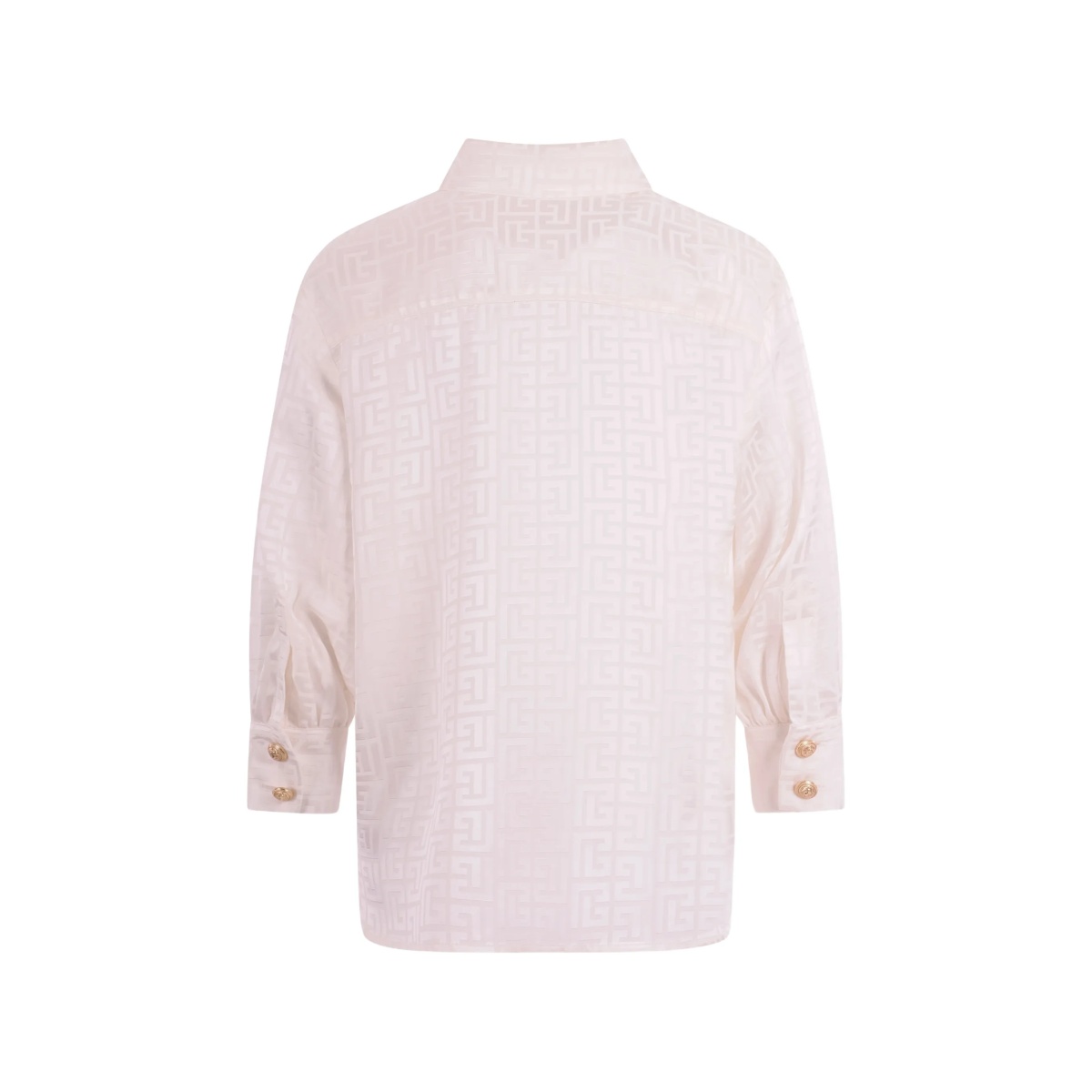monogram-print button shirt - Img 2