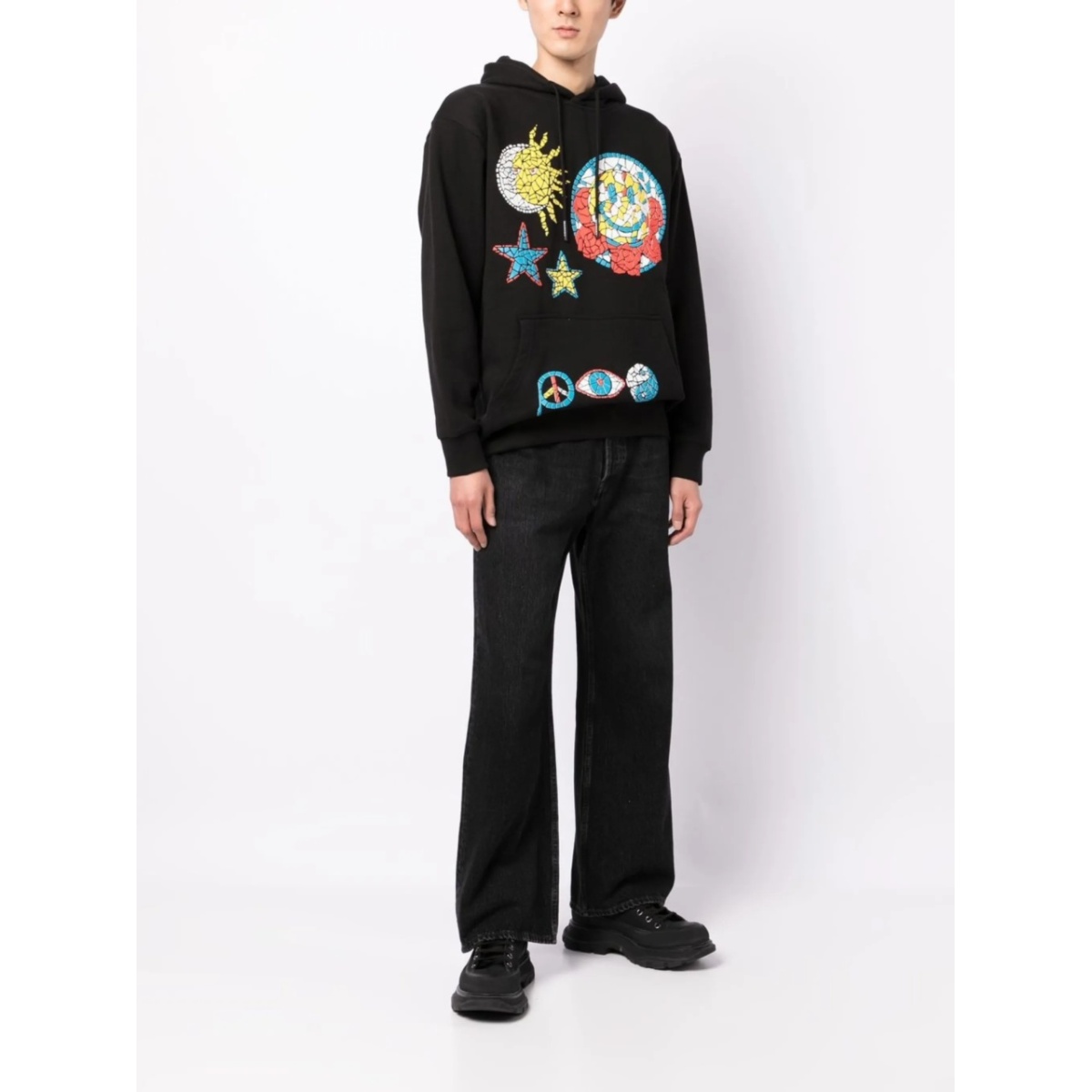 Mosaic graphic-print hoodie - Img 2