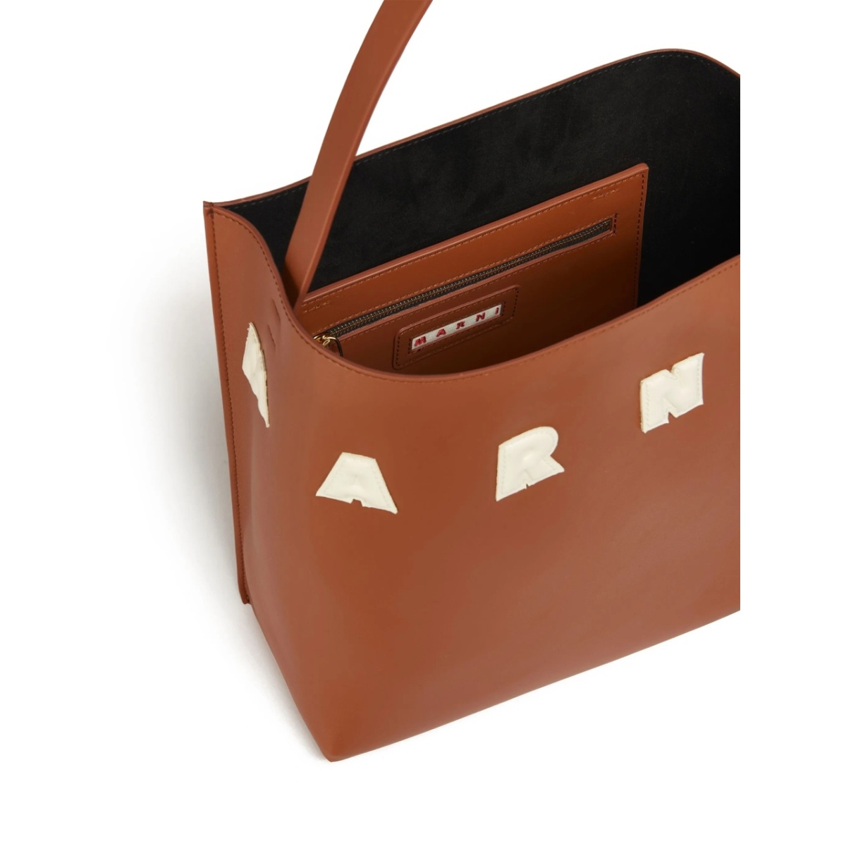 Museo logo-patch leather bag - Img 5