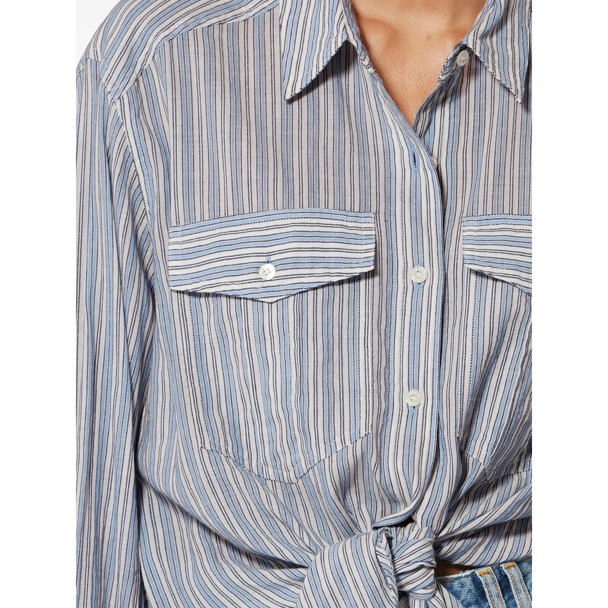 Nath striped flap-pocket shirt - Img 5