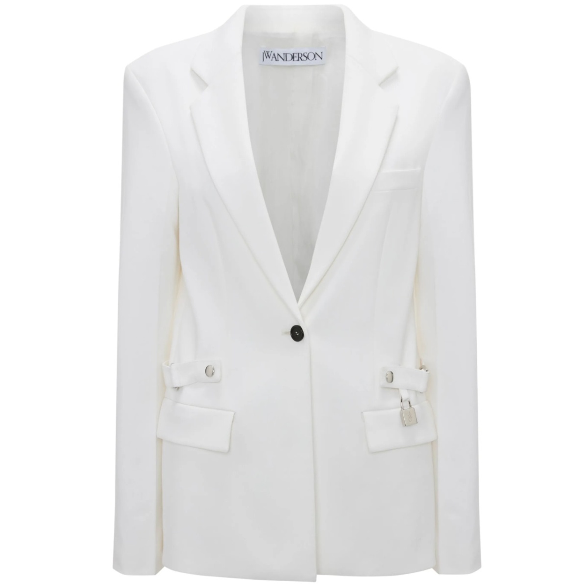 notched-lapels button-fastening blazer