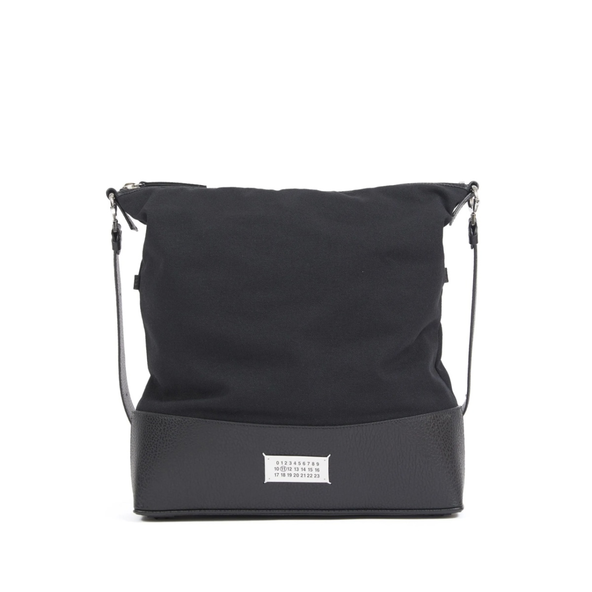 numbers-motif messenger bag