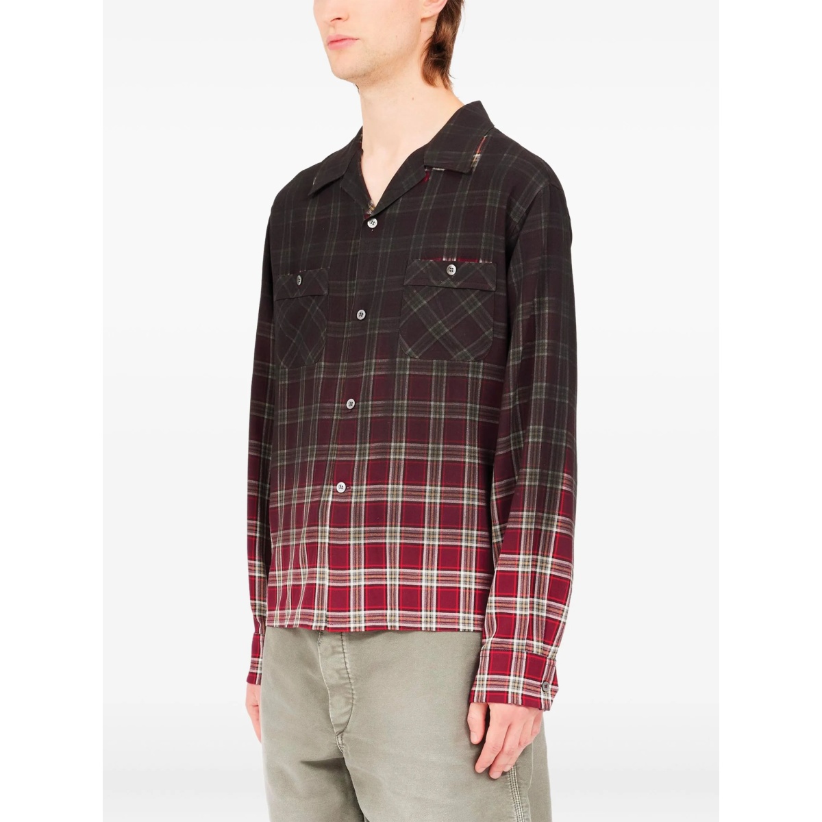 ombre plaid shirt - Img 2