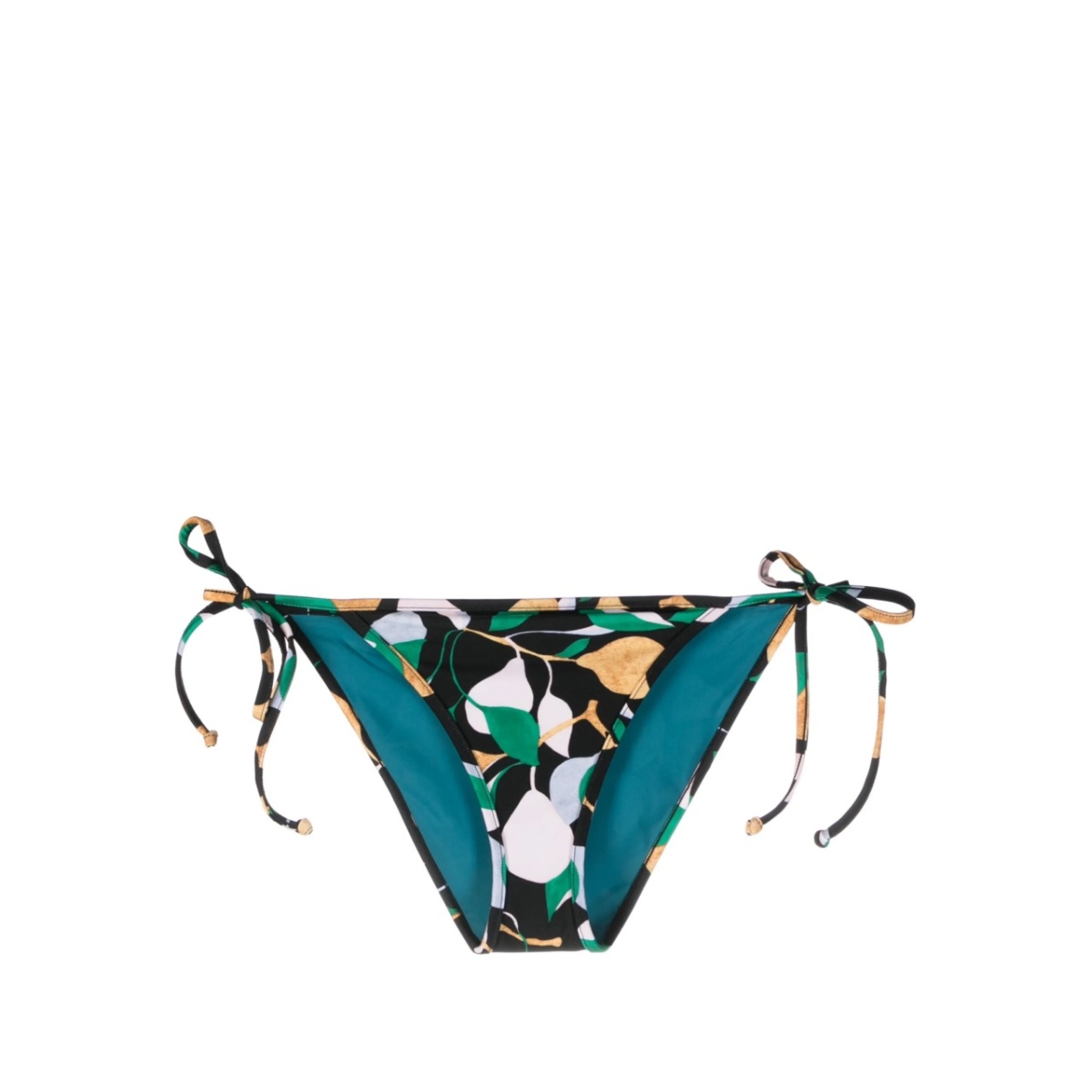 Orchard-print tied bikini bottoms