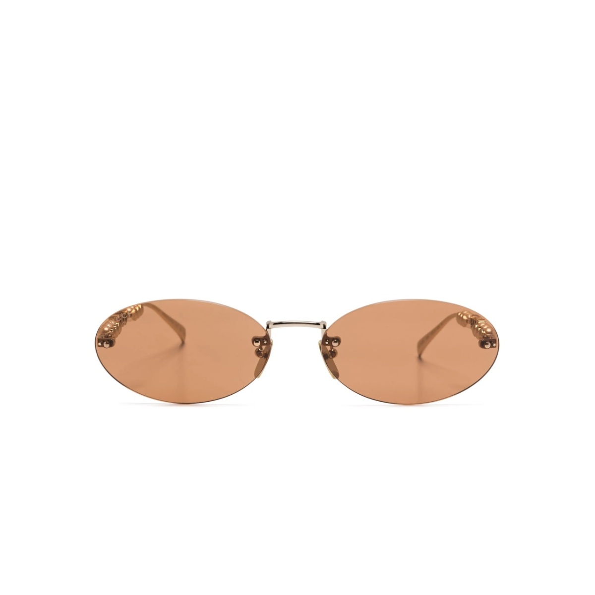 oval-frame sunglasses