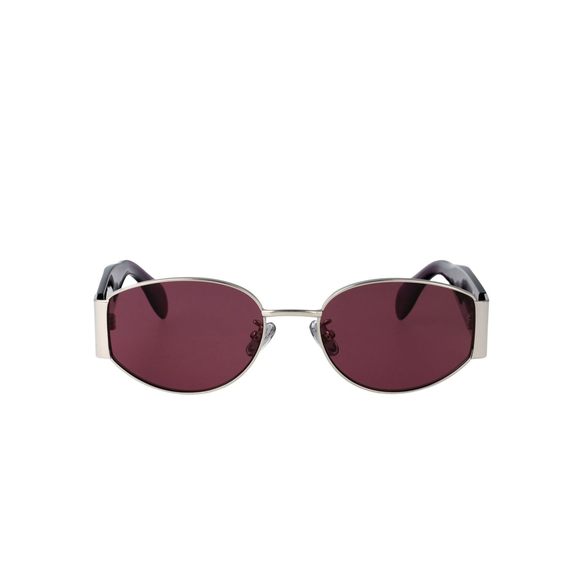 oval-frame sunglasses
