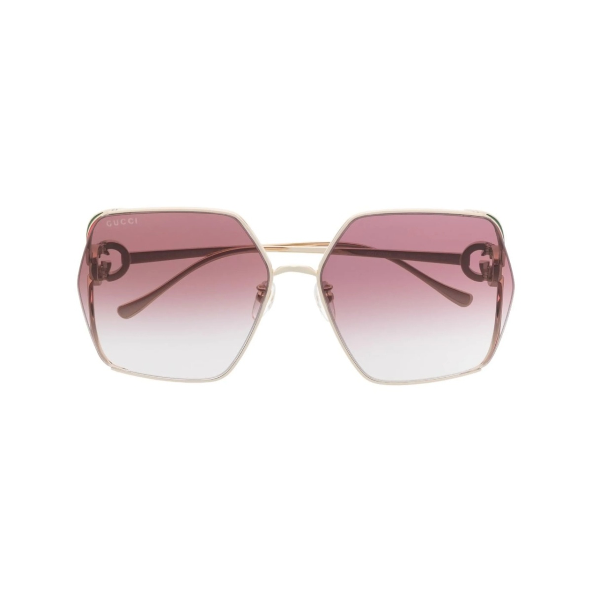 oversized-frame tinted sunglasses