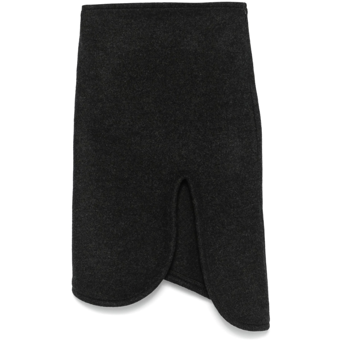 padded-trim midi skirt