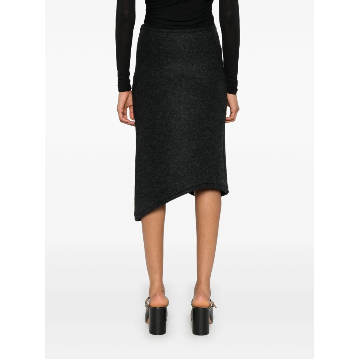 padded-trim midi skirt - Img 4