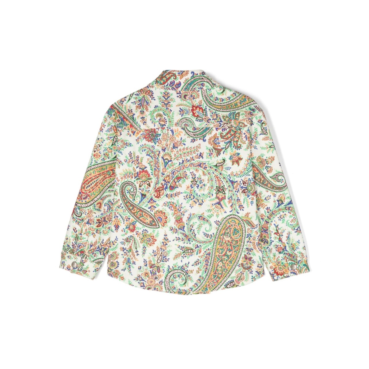 paisley-print denim jacket - Img 2
