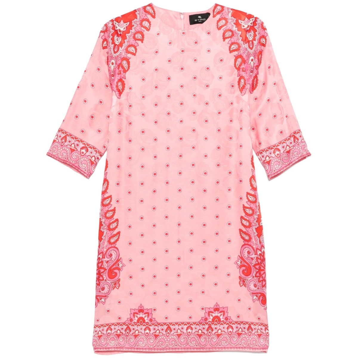 paisley-print mini dress