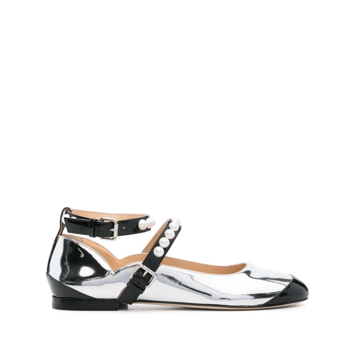 panelled-design ballet flats