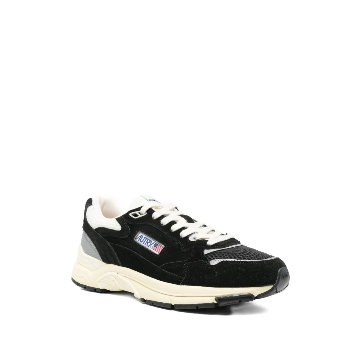 panelled lace-up sneakers - Img 2