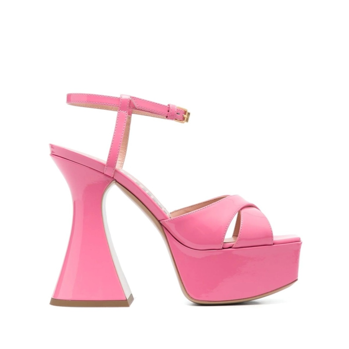 patent leather platform sandals