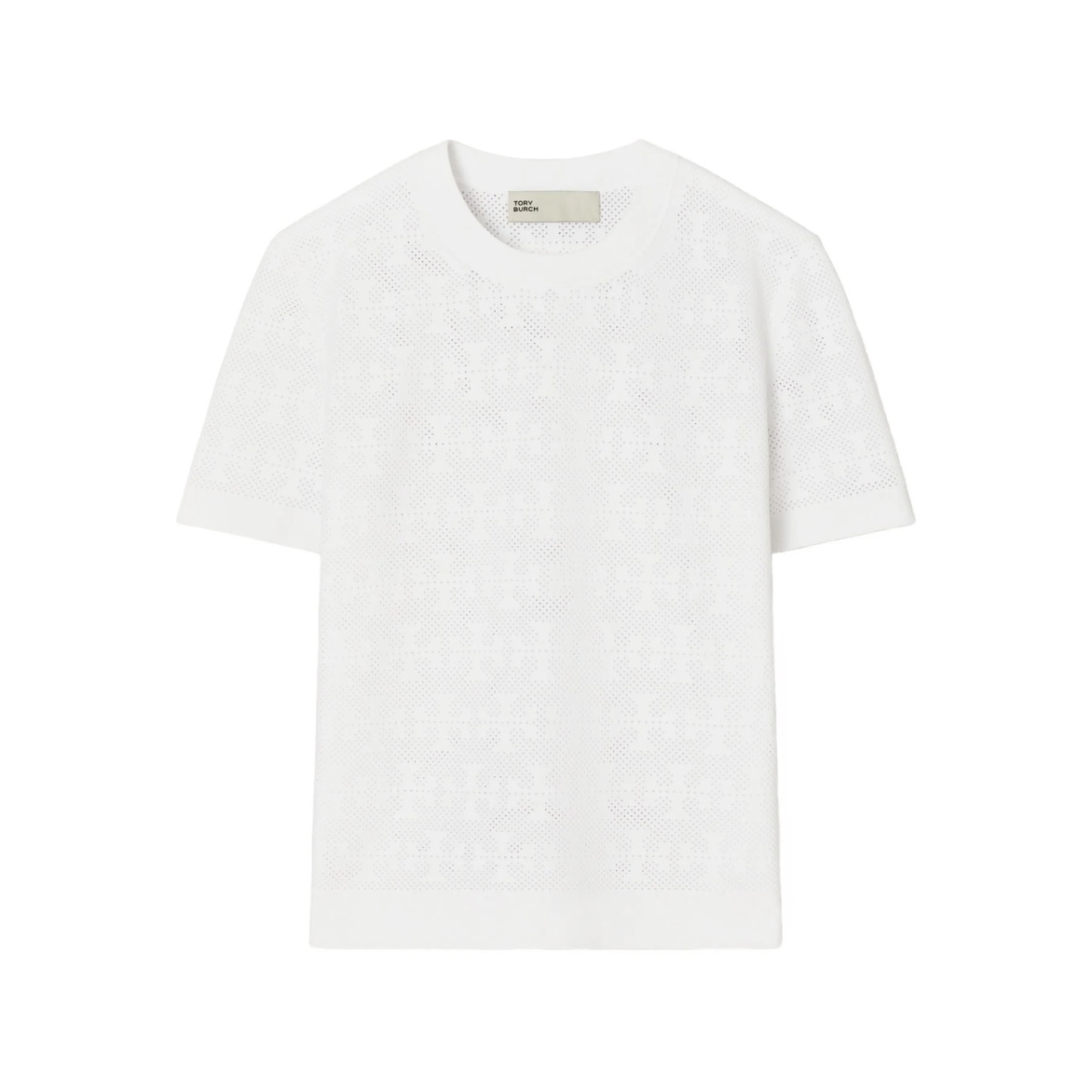 patterned short-sleeve top