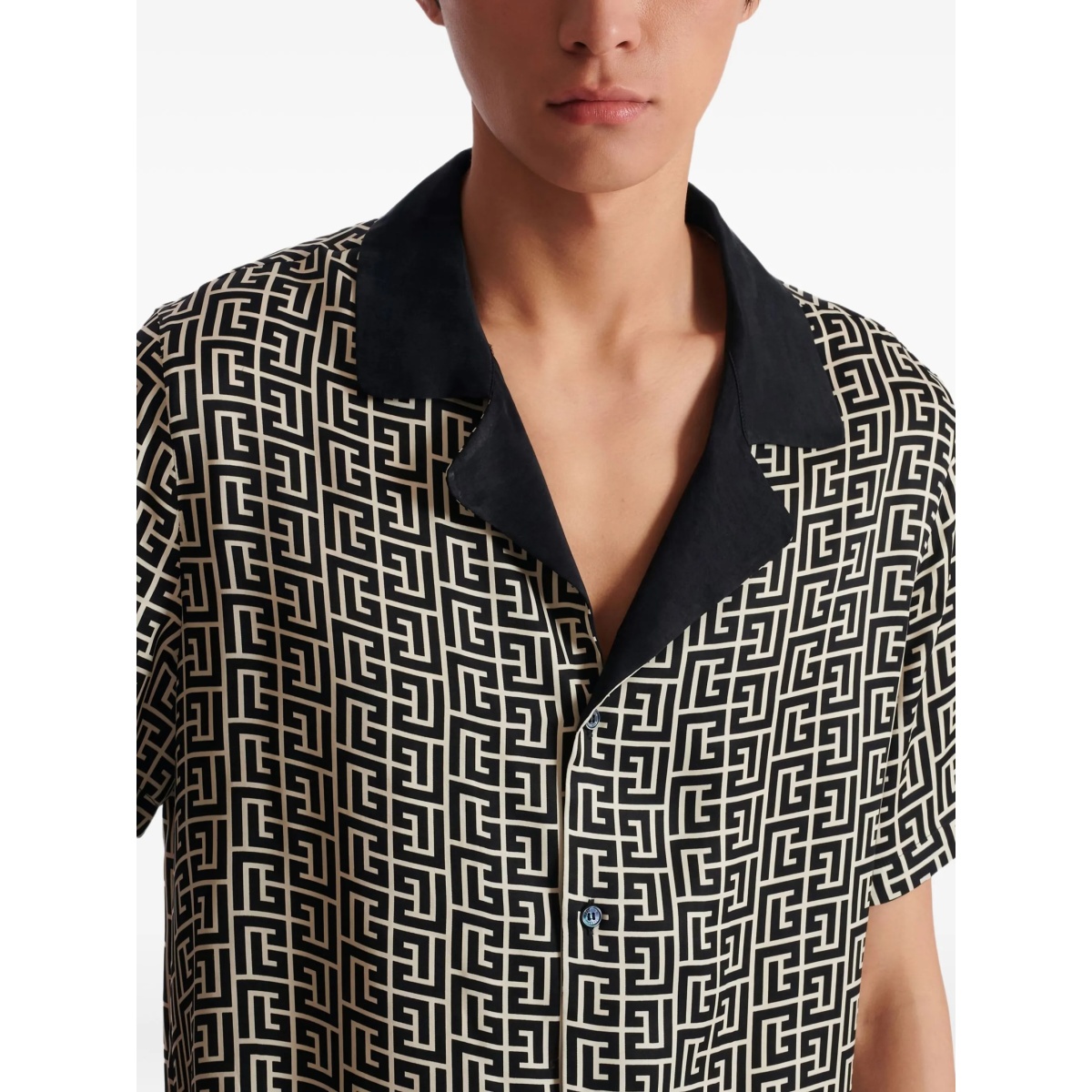 PB-monogram short-sleeve shirt - Img 5