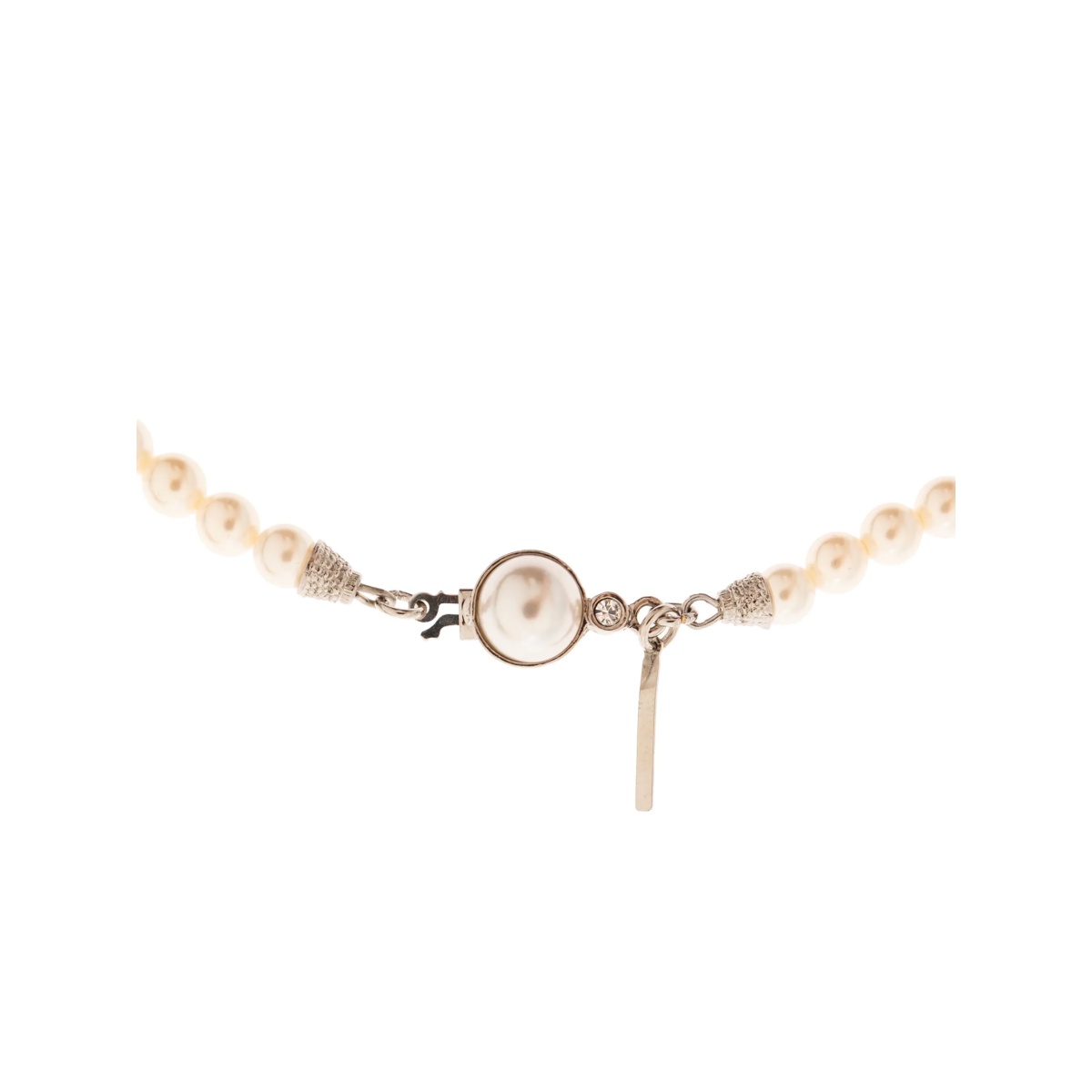 pearl silver beaded necklace - Img 4