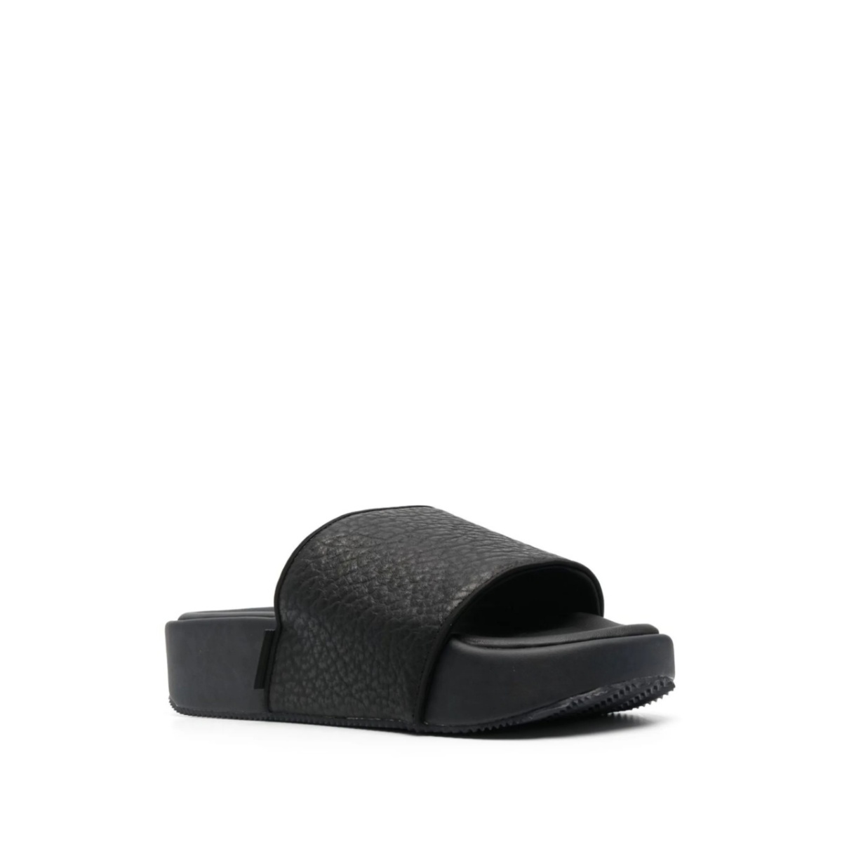 pebbled open-toe slides - Img 2