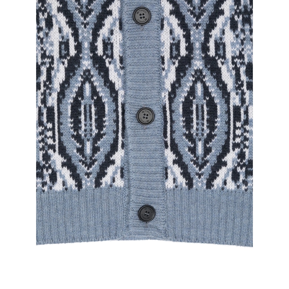 Pegaso-embroidered cardigan - Img 3