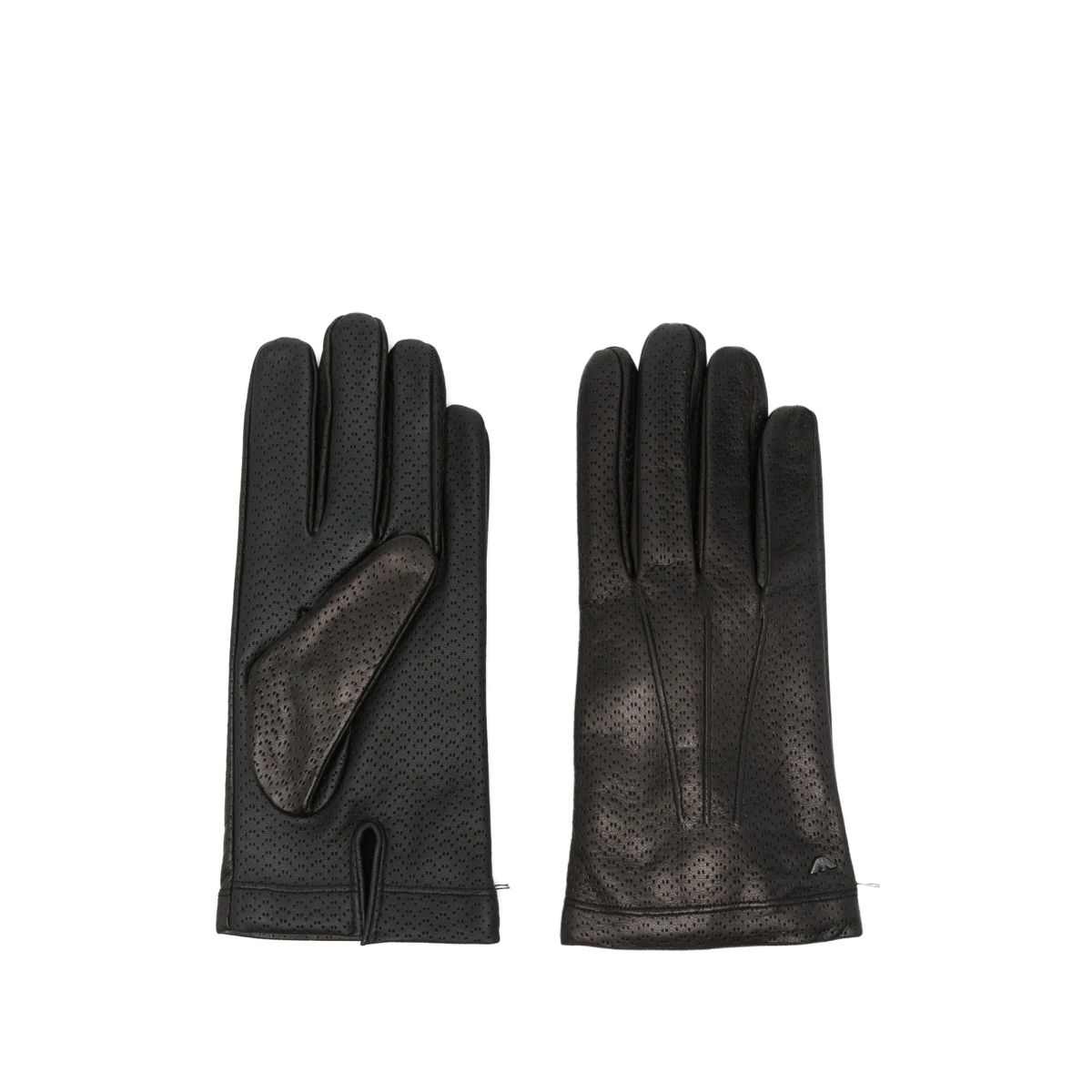 perforated lambskin gloves