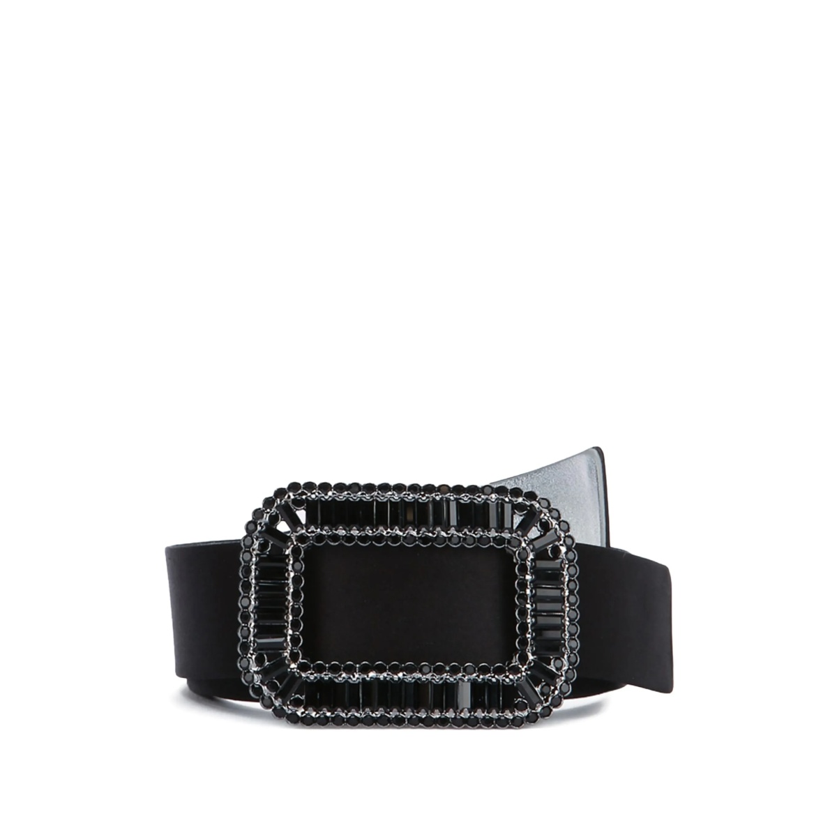 Pilgrim crystal-embellished buckle belt