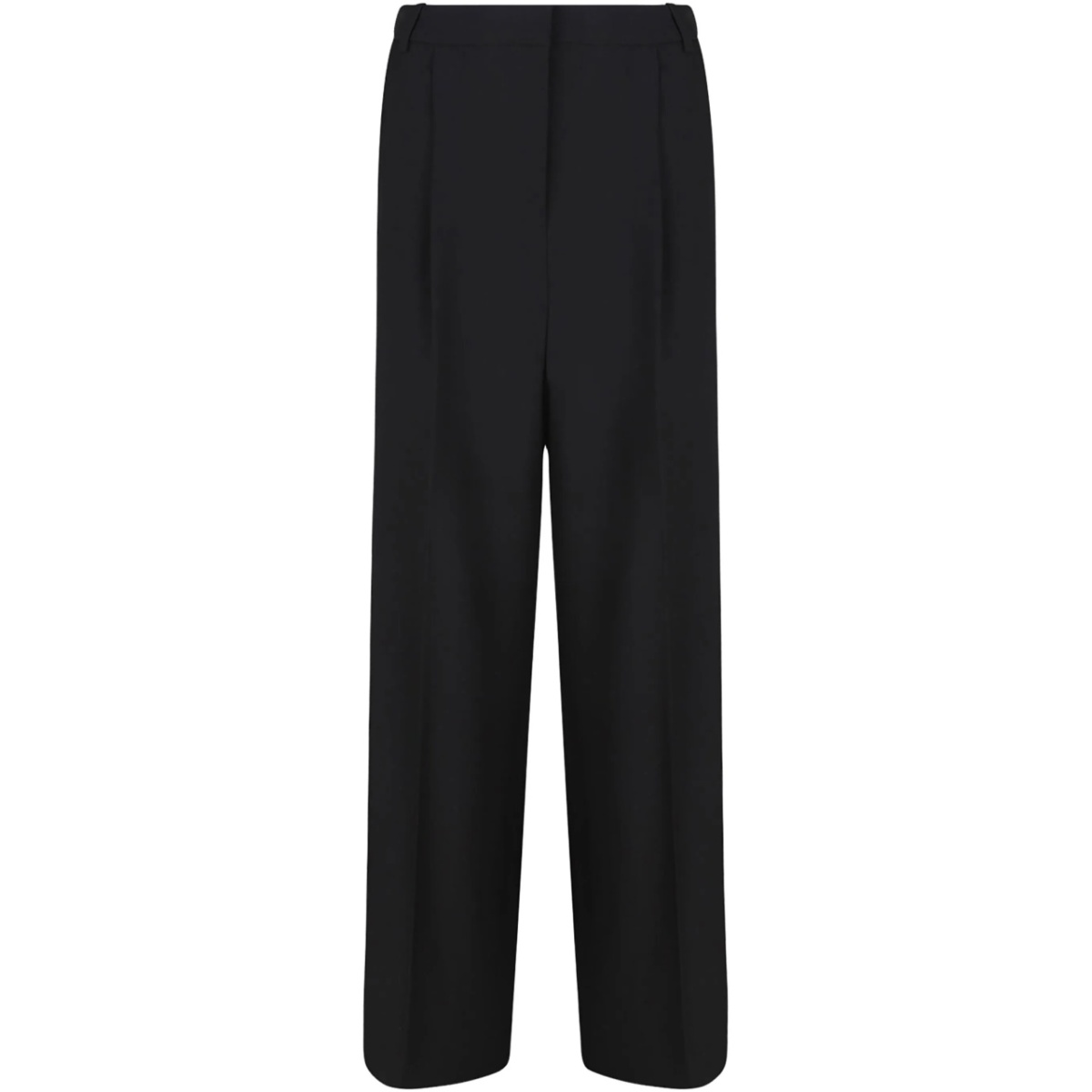 pleated-front trousers
