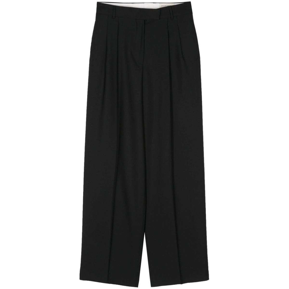 pleated tapered trousers
