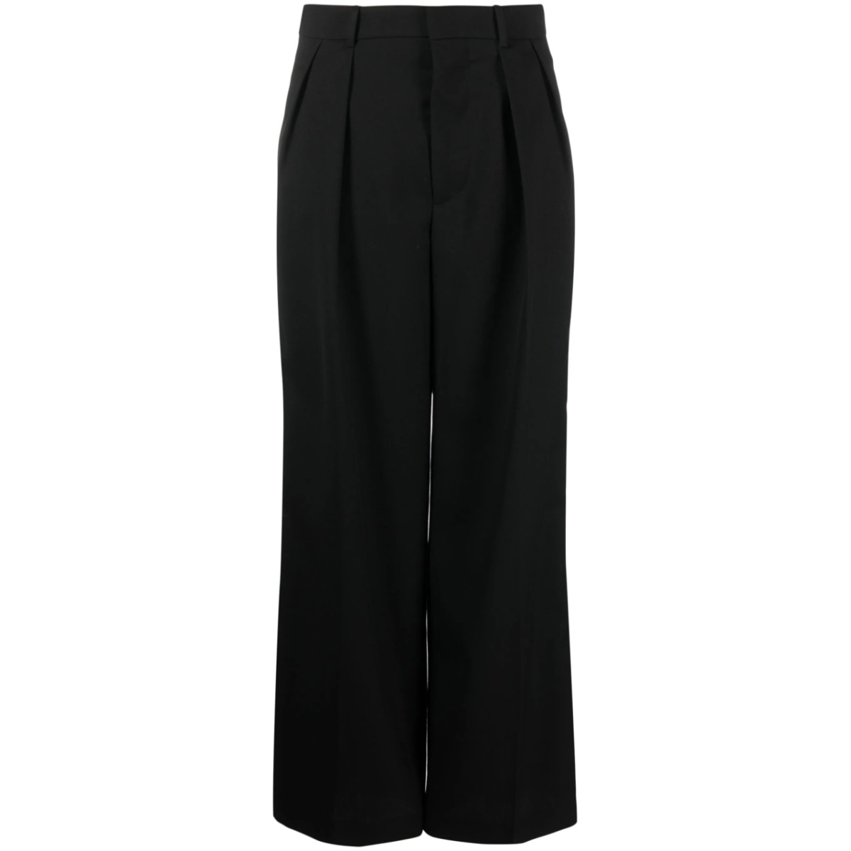 pleated wide-leg trousers