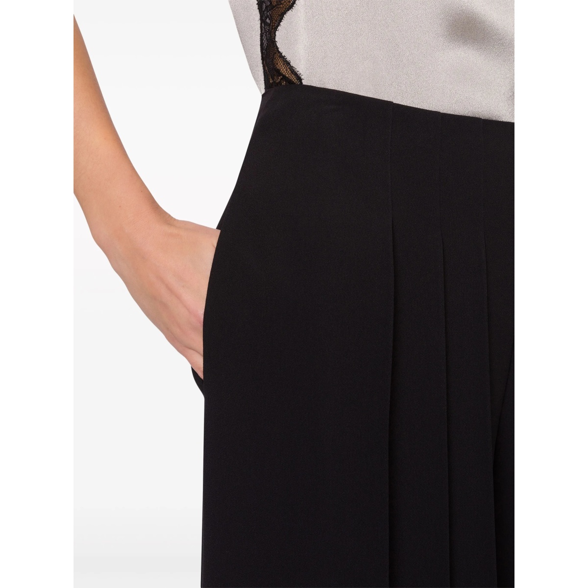 pleated wide-leg trousers - Img 4