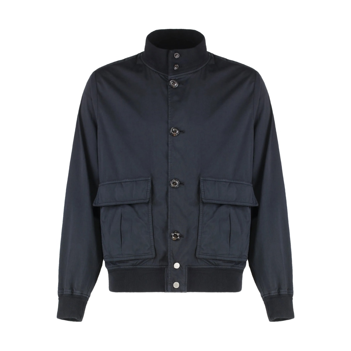 pocket-detail unlined bomber jacket