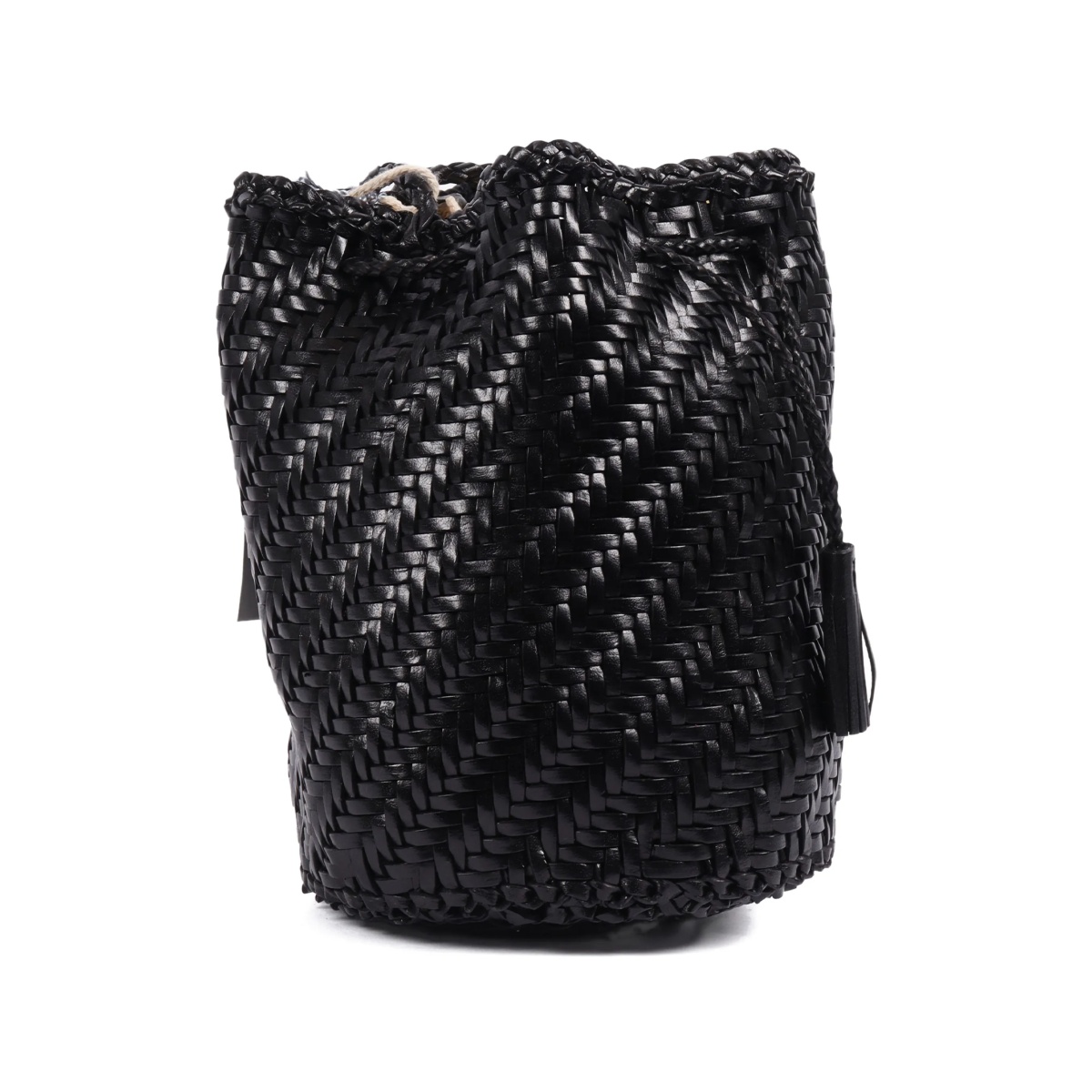 Pompom Double Jump leather bucket bag - Img 3
