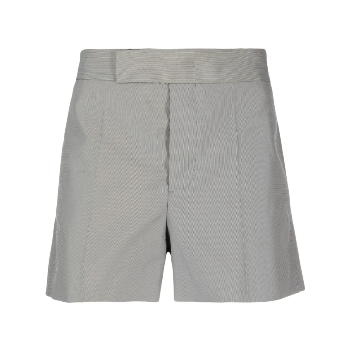 pressed-crease striped tailored shorts