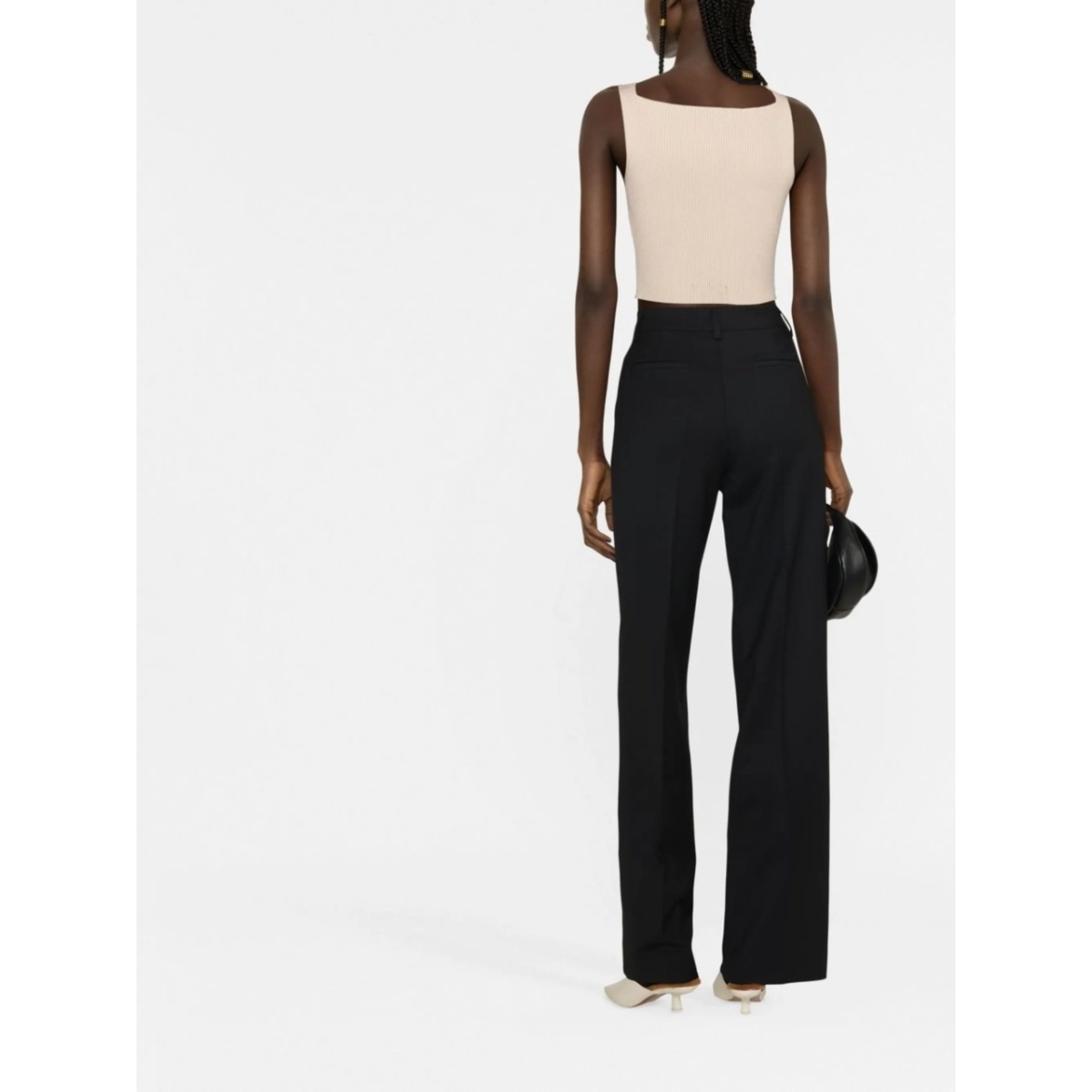 pressed-crease tailored trousers - Img 3