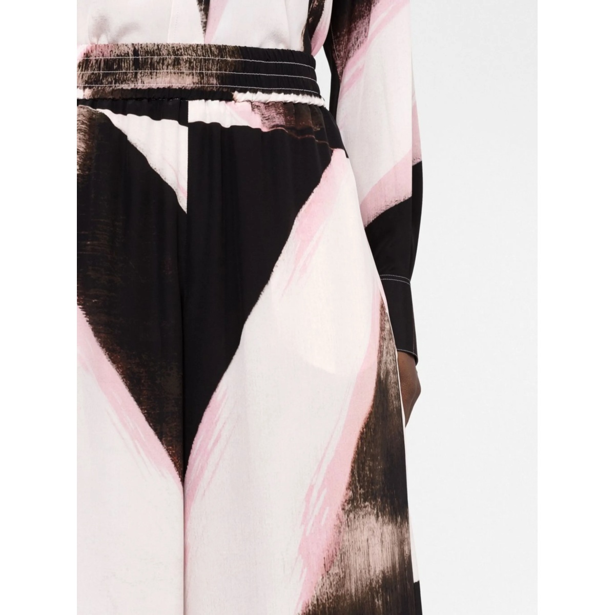 printed high-waist trousers - Img 5